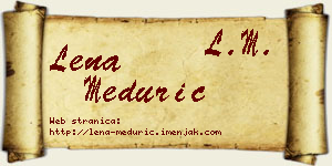 Lena Medurić vizit kartica